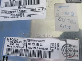 Volkswagen Touran I Radio/CD/DVD/GPS-pääyksikkö 1K0057186DX