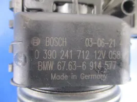 BMW X3 E83 Etupyyhkimen vivusto ja moottori 67636914577