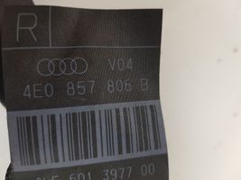 Audi A8 S8 D3 4E Pas bezpieczeństwa fotela tylnego 