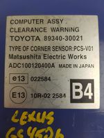Lexus GS 300 350 430 450H Pysäköintitutkan (PCD) ohjainlaite/moduuli 