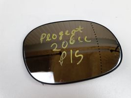 Peugeot 206 CC Spiegelglas Außenspiegel 