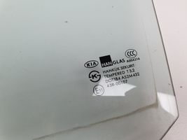 KIA Carens I Front door window glass four-door 