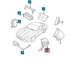 Jaguar XK8 - XKR Innesco anello di contatto dell’airbag (anello SRS) 951440