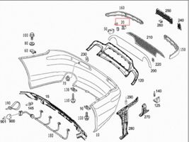 Mercedes-Benz SL AMG R230 Takapysäköintitutkan anturin pidike (PDC) A2308850367