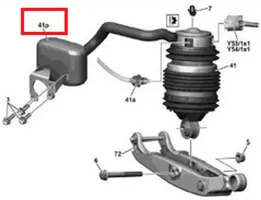 Mercedes-Benz E W211 Serbatoio per sospensioni pneumatiche 06151906861