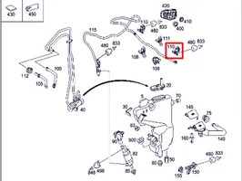 Mercedes-Benz E W211 Ugello a spruzzo lavavetri per parabrezza A2118600147