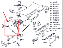 Mercedes-Benz E W211 Cavo maniglia portiera di carico 22991080