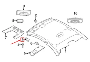 BMW 2 F22 F23 Support, crochet roue de secours 7291181