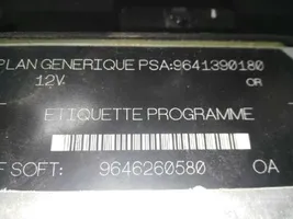 Citroen C15 Moottorin ohjainlaite/moduuli 9646260580