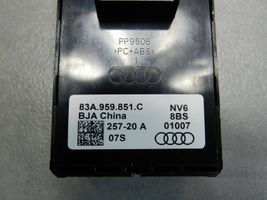 Audi A3 8Y Sähkötoimisen ikkunan ohjauskytkin 83A959851C