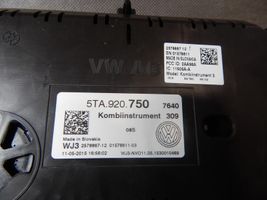 Volkswagen Touran III Spidometrs (instrumentu panelī) 5TA920750