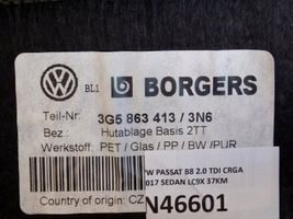 Volkswagen PASSAT B8 Grilles/couvercle de haut-parleur arrière 3G5863413