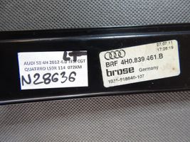 Audi A8 S8 D4 4H Mechanizm podnoszenia szyby tylnej bez silnika 4H0839461B