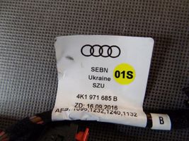 Audi A7 S7 4K8 Faisceau câblage de panneau 4K1971685B