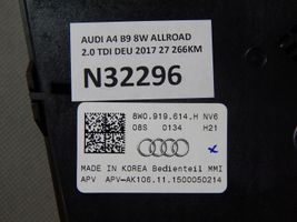 Audi A4 Allroad Console centrale, commande de multimédia l'unité principale 8W0919614H