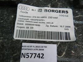 Audi A5 Sportback 8TA Binario del parabrezza della portiera posteriore 8T8863880M