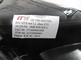 Audi Q7 4M Türgriff Türöffner hinten 4M0837020A