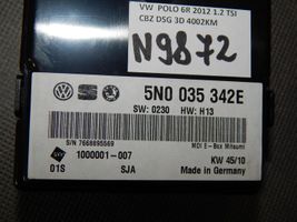 Volkswagen Polo V 6R Console centrale, commande de multimédia l'unité principale 5N0035342E