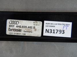 Audi A8 S8 D4 4H Mechanizm podnoszenia szyby tylnej bez silnika 4H0839462B
