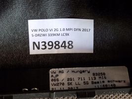 Volkswagen Polo VI AW Revêtement pommeau de levier de vitesses cuir 2G1711113