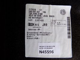 Volkswagen Golf VI Trunk/boot side trim panel 5K6867427