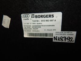 Audi A3 S3 8V Tavaratilan pohjan tekstiilimatto 8V3863691A