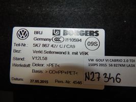 Volkswagen Golf VI Panneau, garniture de coffre latérale 5K7867427C