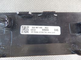 Volkswagen PASSAT B8 Moldura del tarjetero del panel de la puerta trasera 3G0867449