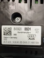 Audi A3 S3 8V Spidometras (prietaisų skydelis) 8V0920860H