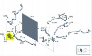 Mercedes-Benz S W222 Pompa cyrkulacji / obiegu wody A0005002686
