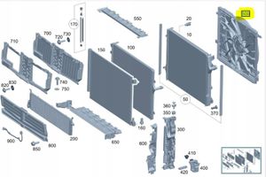 Mercedes-Benz S W223 Elektryczny wentylator chłodnicy A2239060800