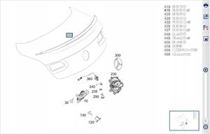 Mercedes-Benz E W238 Takaluukun/tavaratilan spoileri A2387900200