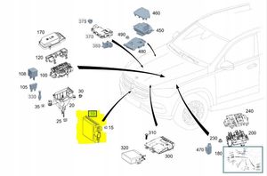Mercedes-Benz CLA C118 X118 Capteur radar de distance A0009008209