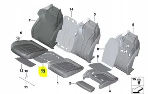 BMW M5 F90 Sėdynės šildymo elementas 8068247