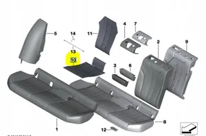 BMW 5 G30 G31 Elemento riscaldante del sedile 7397837