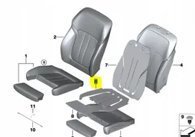 BMW 7 G11 G12 Element grzewczy siedzenia 7379629