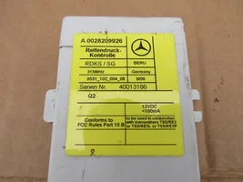 Mercedes-Benz SL R230 Rengaspaineen valvontayksikkö A0028209926