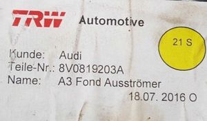 Audi RS3 Takaosan ilmakanavan tuuletussuuttimen ritilä 8V0819203A