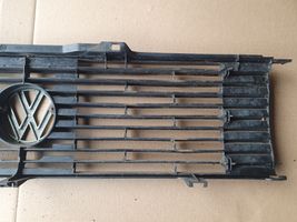 Volkswagen Jetta I Front bumper upper radiator grill 161853653