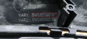 Audi A4 S4 B9 8W Etupuskurin ylempi jäähdytinsäleikkö 8W0853651BF