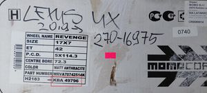 Lexus UX R17 alloy rim KBA49796