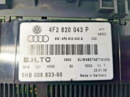 Audi A6 S6 C6 4F Ilmastoinnin ohjainlaite 4F2820043P