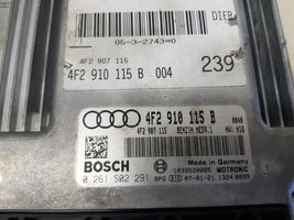 Audi A6 S6 C6 4F Komputer / Sterownik ECU silnika 0261S02291