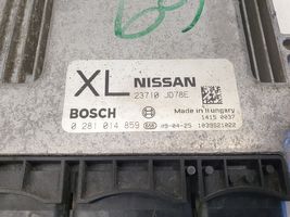 Nissan Qashqai Unité de commande, module ECU de moteur 0281014859