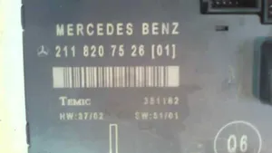 Mercedes-Benz E W211 Etuoven lukon moottori 2118207525