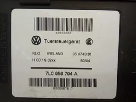 Volkswagen Touareg I Silniczek podnoszenia szyby drzwi tylnych 7L0959704D
