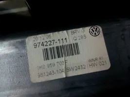 Volkswagen PASSAT B6 Alzacristalli della portiera posteriore con motorino 3C5839461J