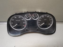 Peugeot 307 Compteur de vitesse tableau de bord 9636708580