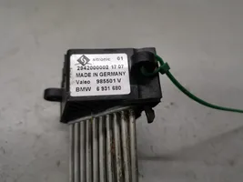 BMW 5 E39 Heater blower motor/fan resistor 985501