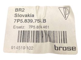 Porsche Cayenne (92A) Meccanismo di sollevamento del finestrino posteriore senza motorino 7P5839755B